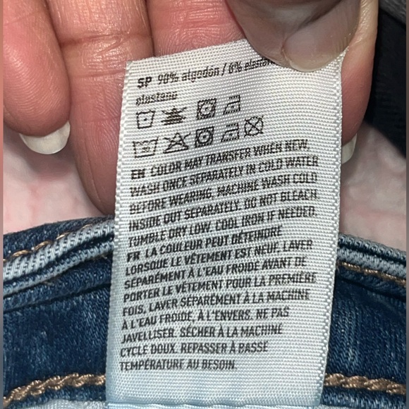 AE Women’s 360 Next Level Stretch Super Hi-Rise Distressed Jegging - Blue - 6 - Picture 6 of 7